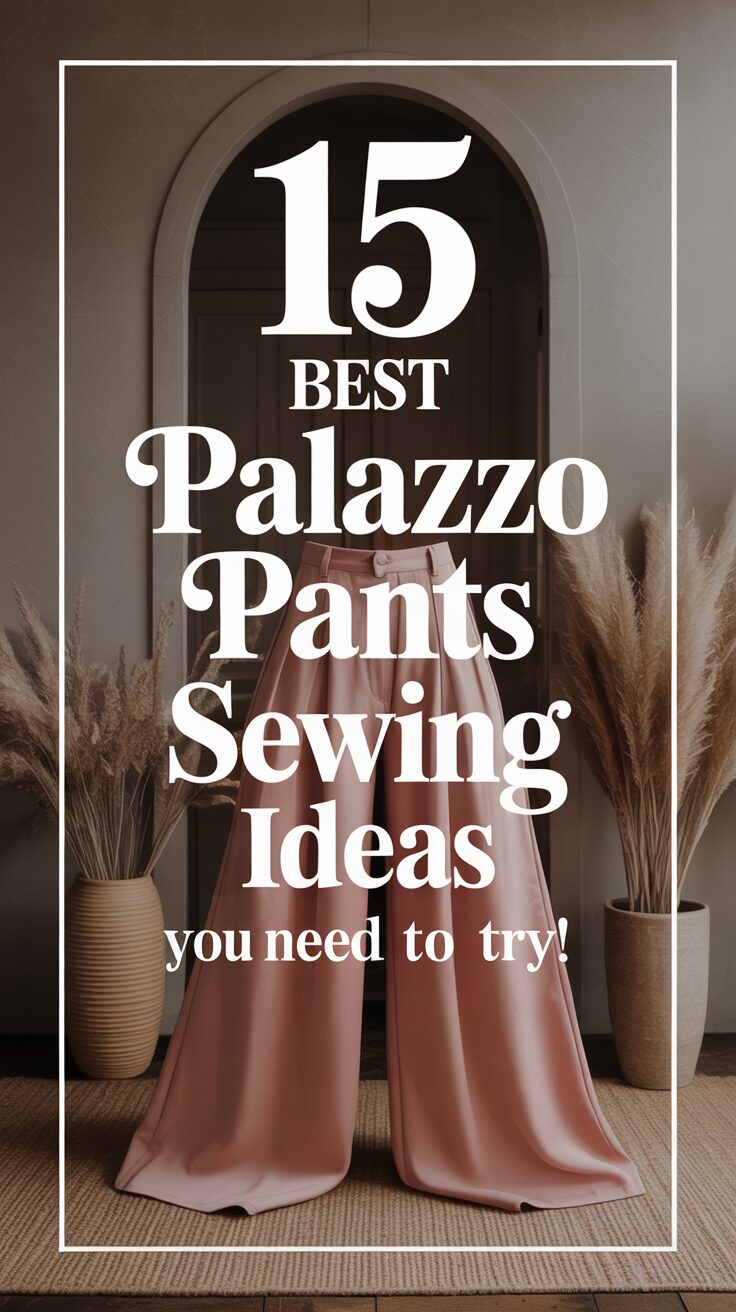 Pinterest pin for 15 Best Palazzo Pants Sewing Ideas You Need To Try!