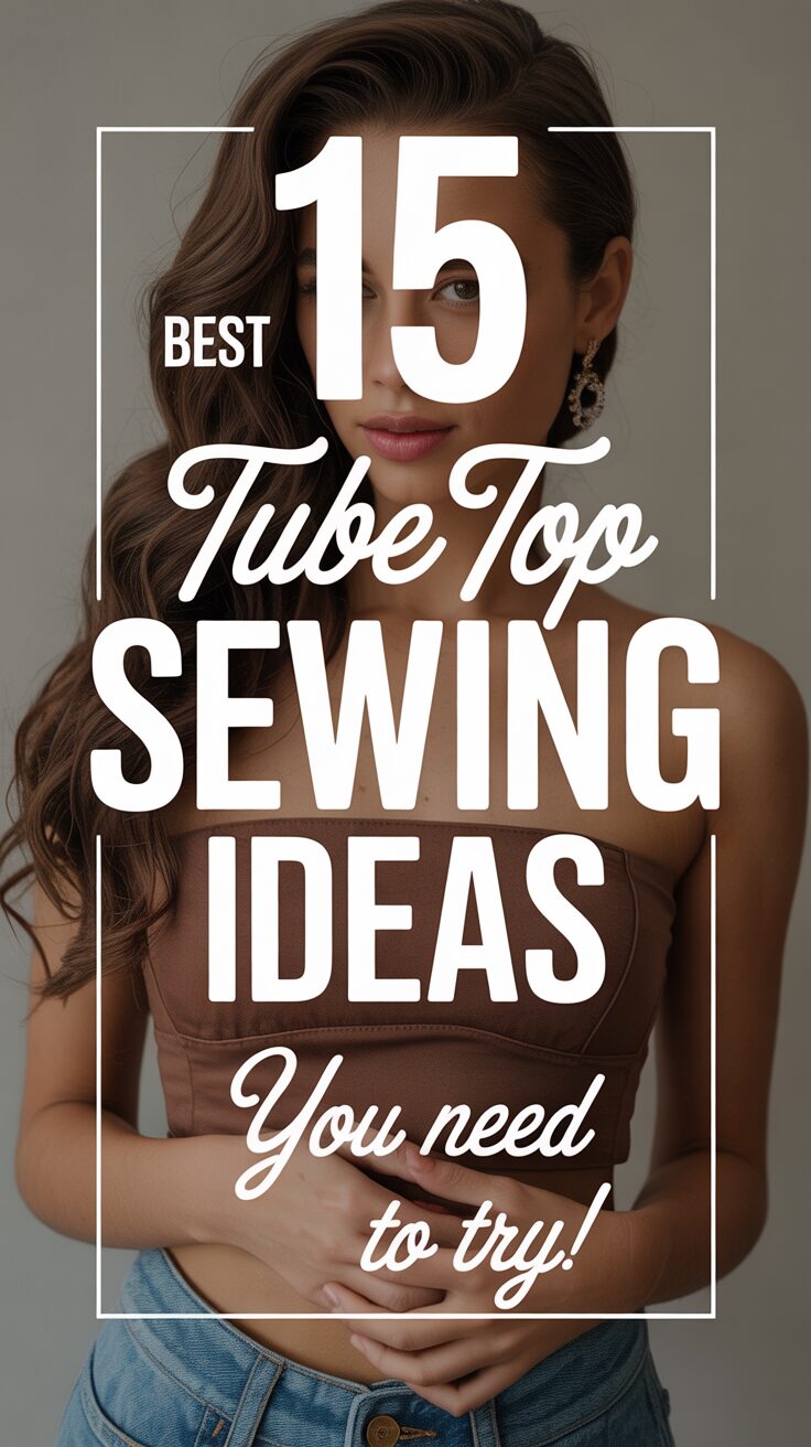 Pinterest pin for 15 Best Tube Top Sewing Ideas You Need To Try!
