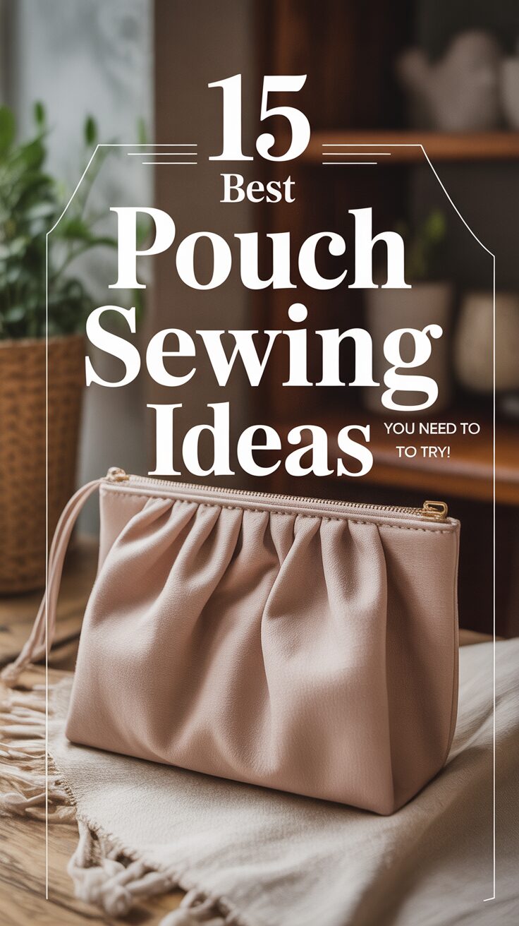 Pinterest pin for 15 Best Pouch Sewing Ideas You Need To Try!