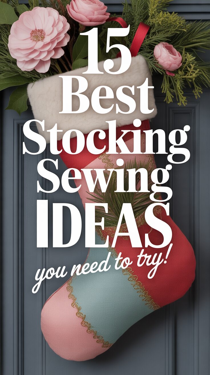 Pinterest pin for 15 Best Stocking Sewing Ideas You Need To Try!