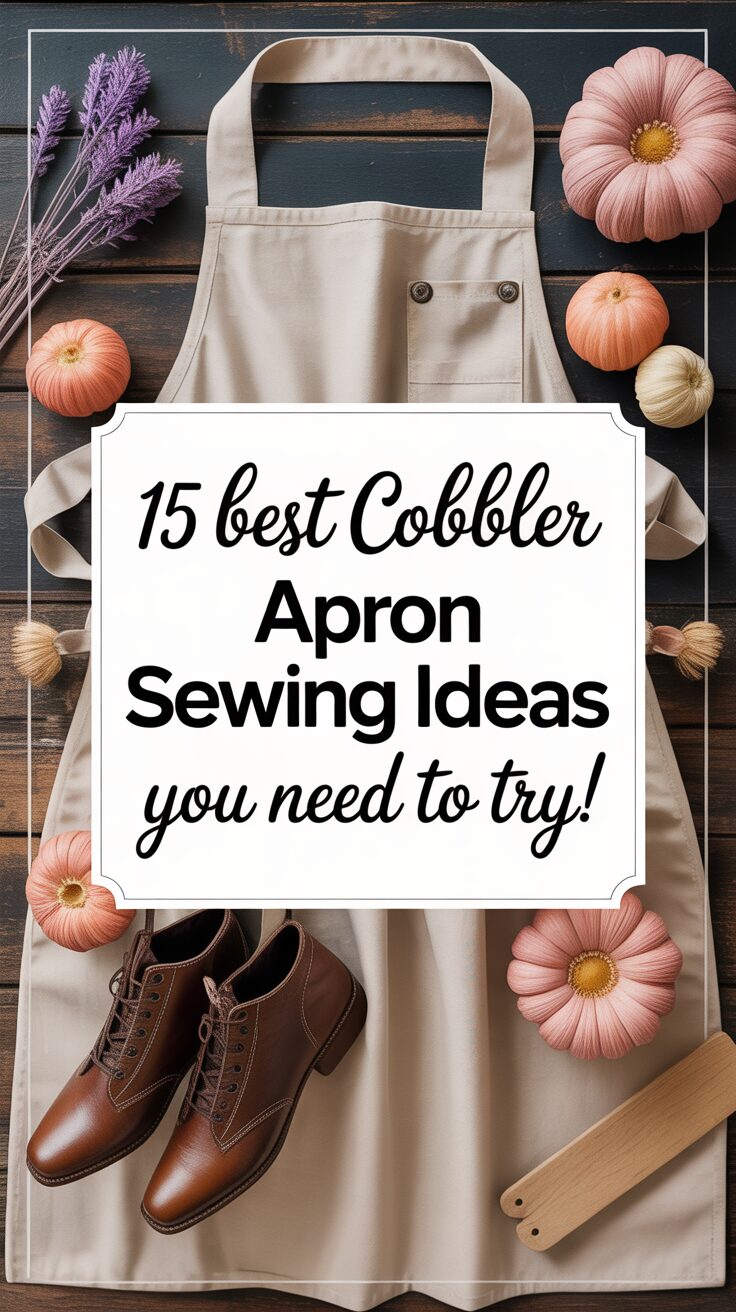 Pinterest pin for 15 Best Cobbler Apron Sewing Ideas You Need To Try!