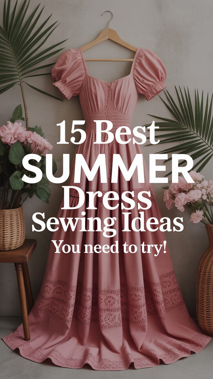 Pinterest pin for 15 Best Summer Dress Sewing Ideas You Need To Try!