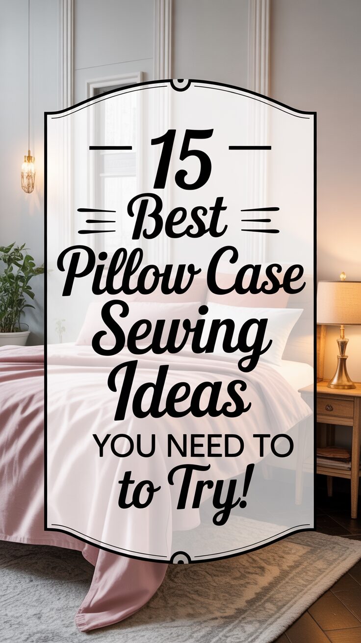Pinterest pin for 15 Best Pillow Case Sewing Ideas You Need To Try!