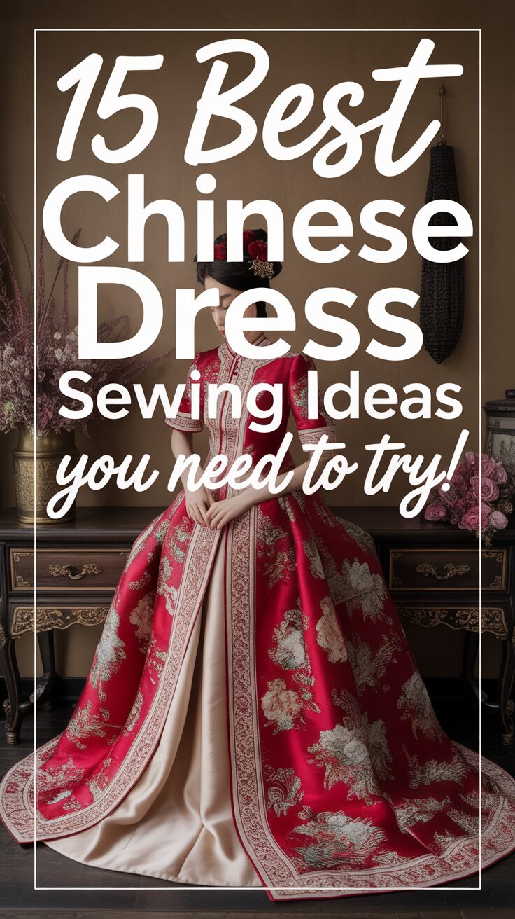 Pinterest pin for 15 Best Chinese Dress Sewing Ideas You Need To Try!