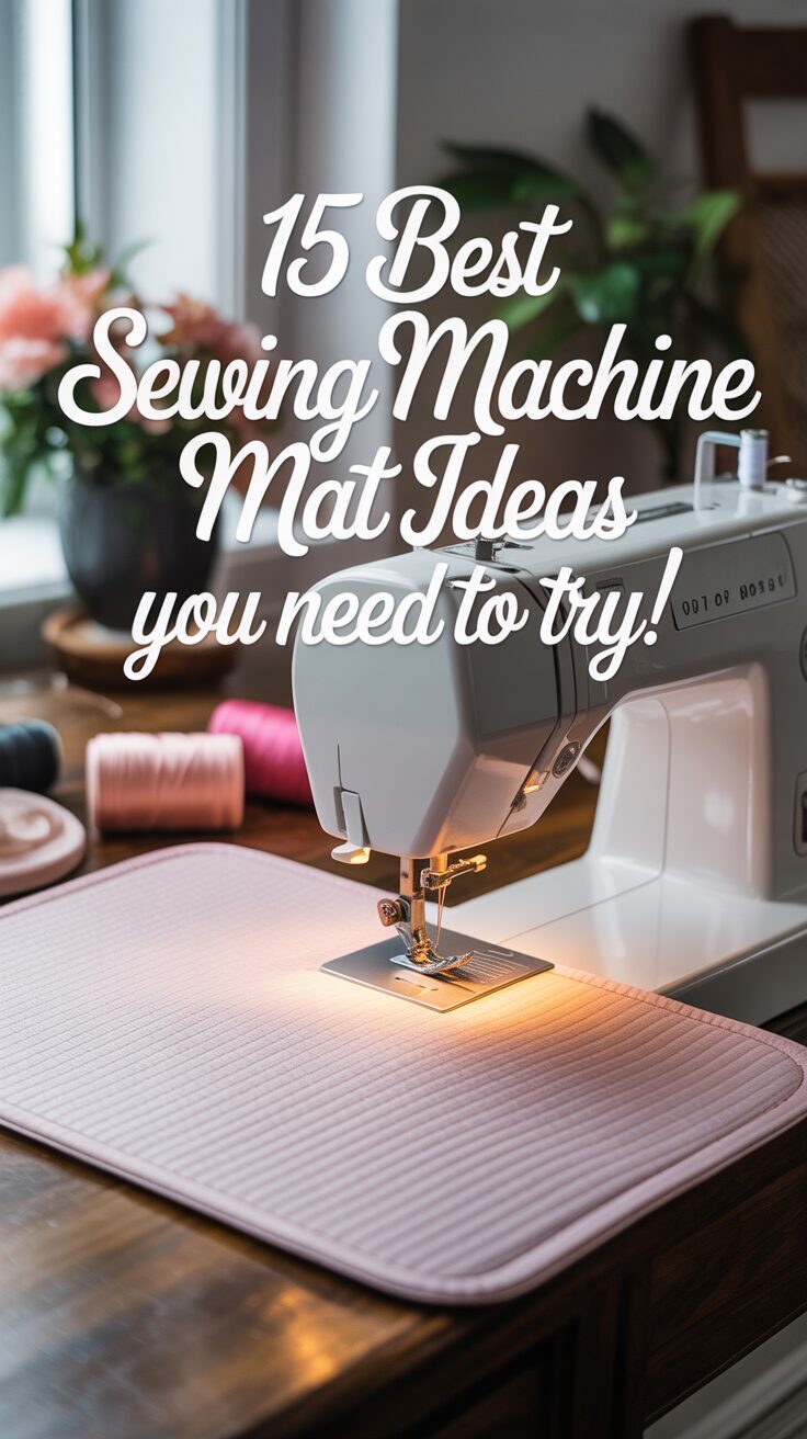 Pinterest pin for 15 Best Sewing Machine Mat Ideas You Need To Try!