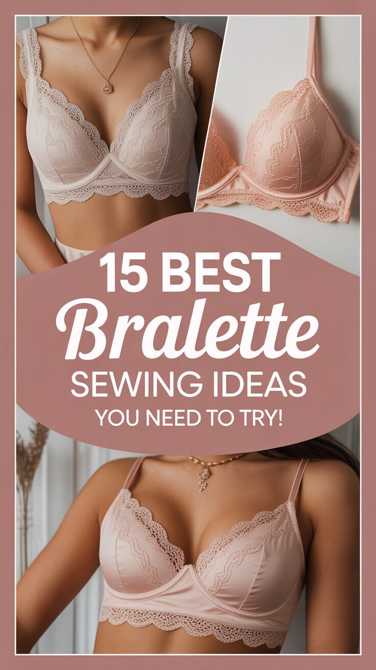 Pinterest pin for 15 Best Bralette Sewing Ideas You Need To Try!