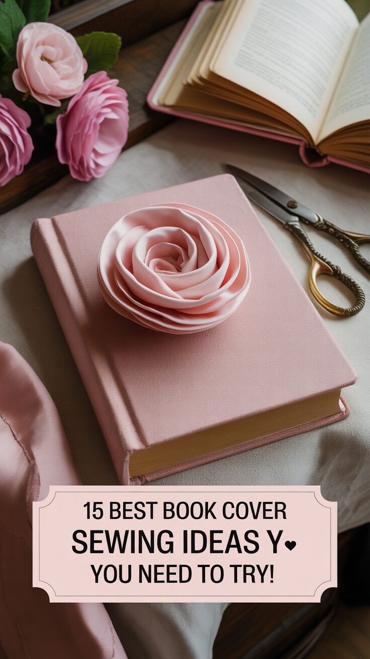 Pinterest pin for 15 Best Book Cover Sewing Ideas You Need To Try!