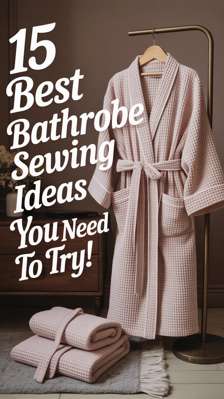 Pinterest pin for 15 Best Bathrobe Sewing Ideas You Need To Try!
