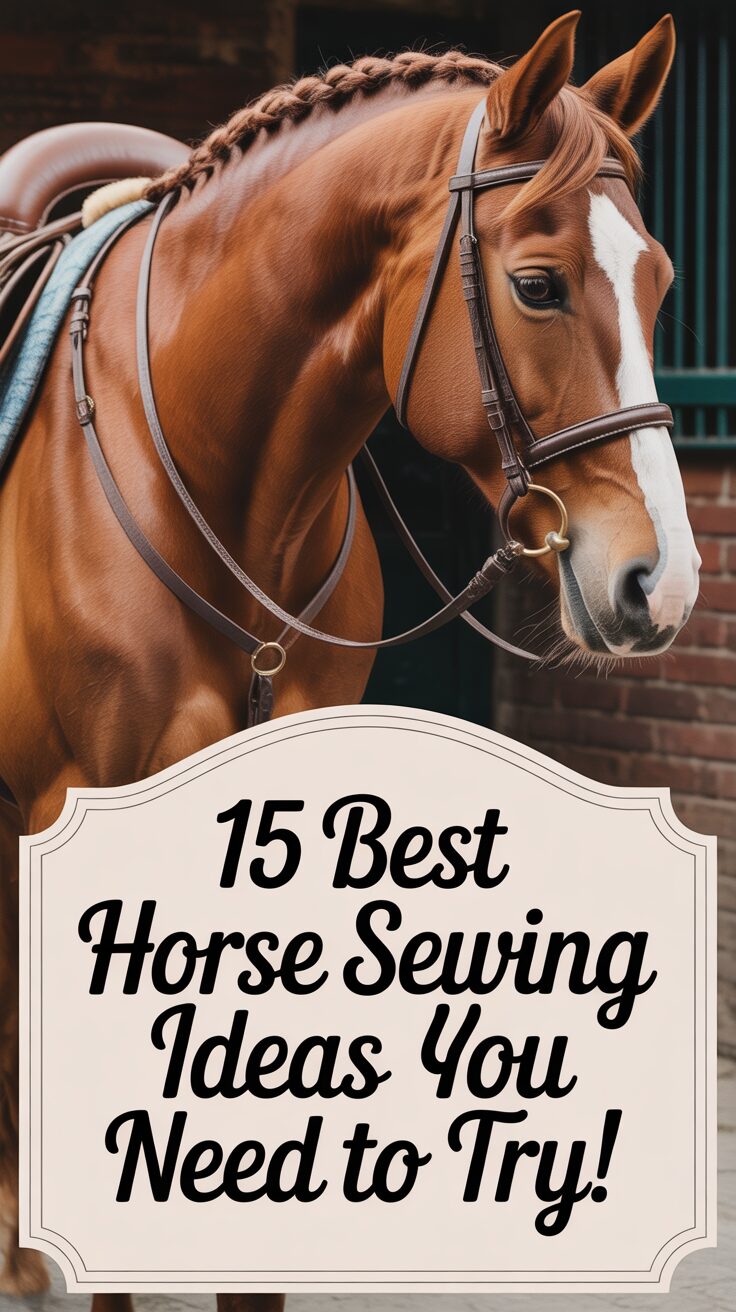 Pinterest pin for 15 Best Horse Sewing Ideas You Need To Try!