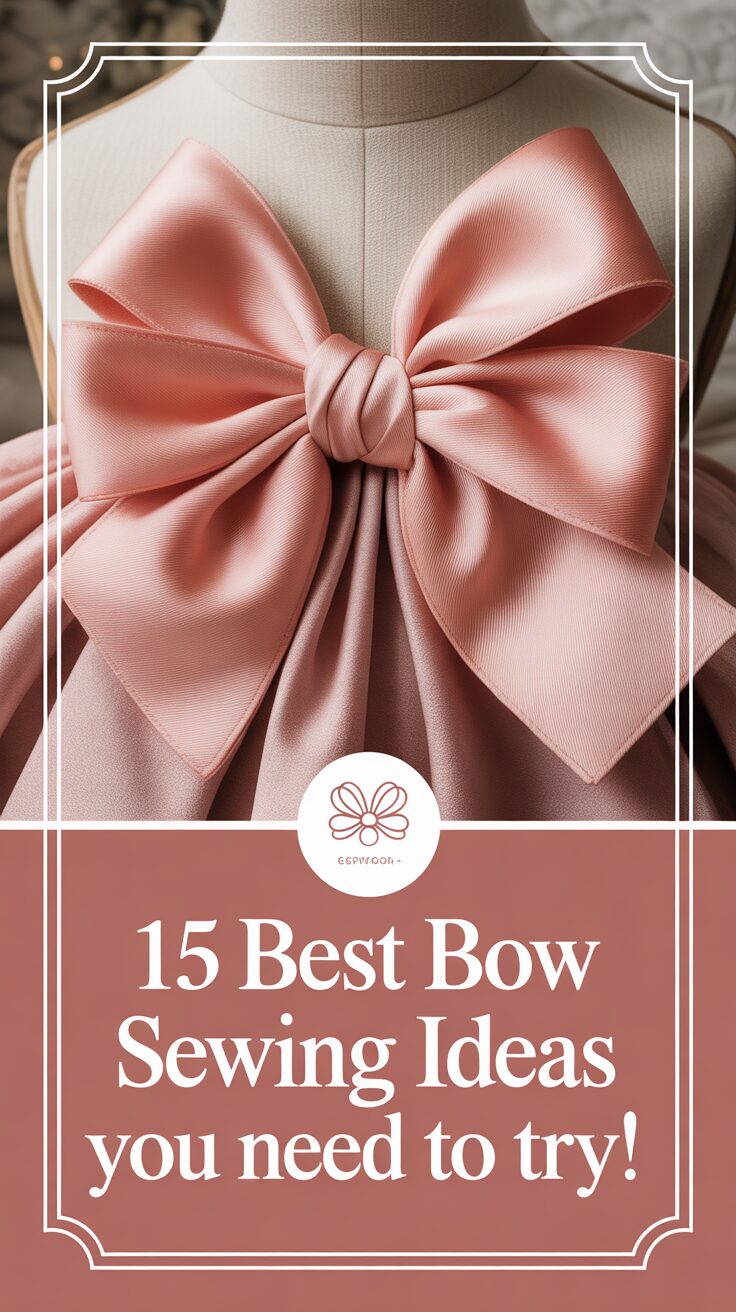 Pinterest pin for 15 Best Bow Sewing Ideas You Need To Try!