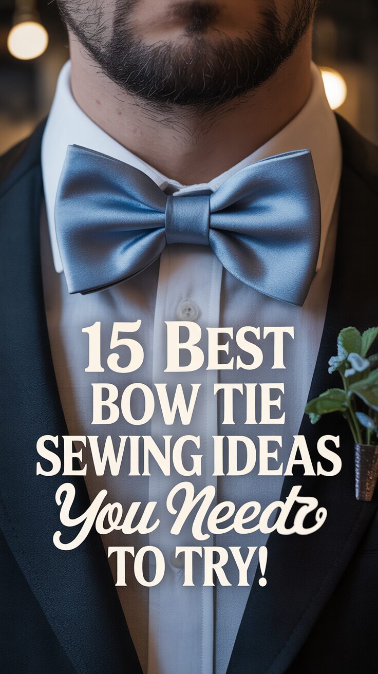 Pinterest pin for 15 Best Bow Tie Sewing Ideas You Need To Try!