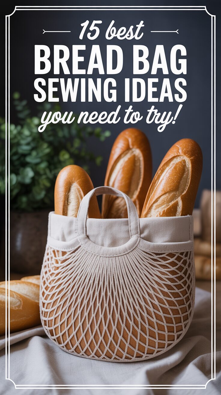 Pinterest pin for 15 Best Bread Bag Sewing Ideas You Need To Try!