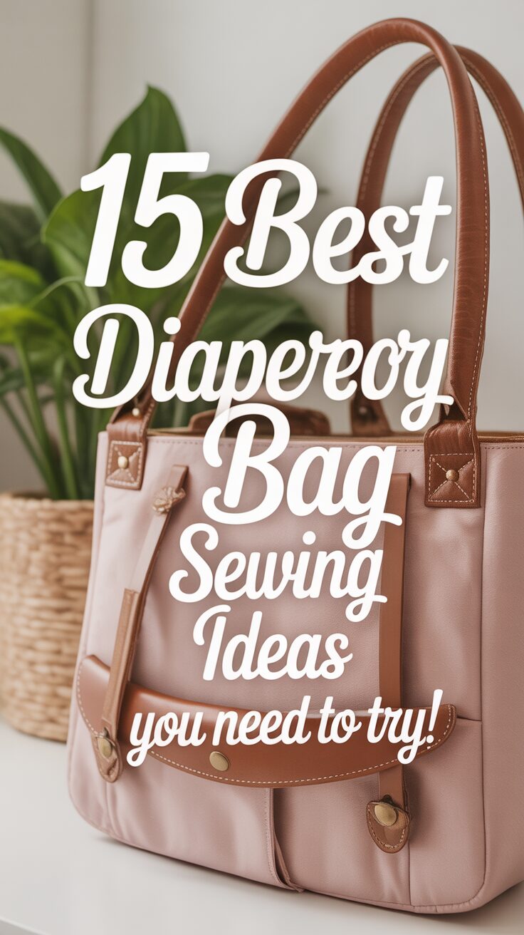 Pinterest pin for 15 Best Diaper Bag Sewing Ideas You Need To Try!
