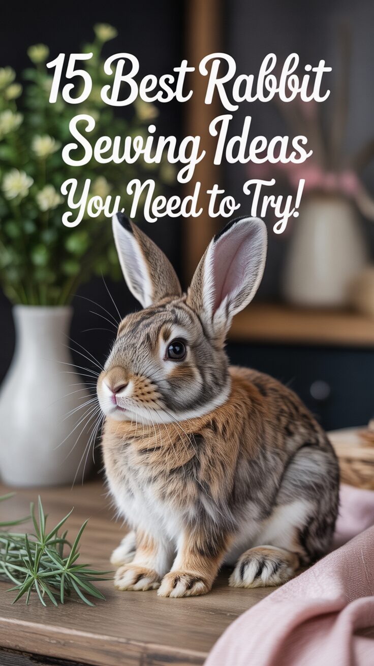 Pinterest pin for 15 Best Rabbit Sewing Ideas You Need To Try!