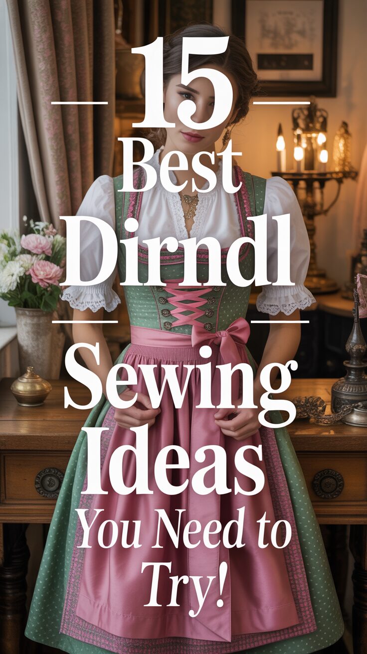 Pinterest pin for 15 Best Dirndl Sewing Ideas You Need To Try!