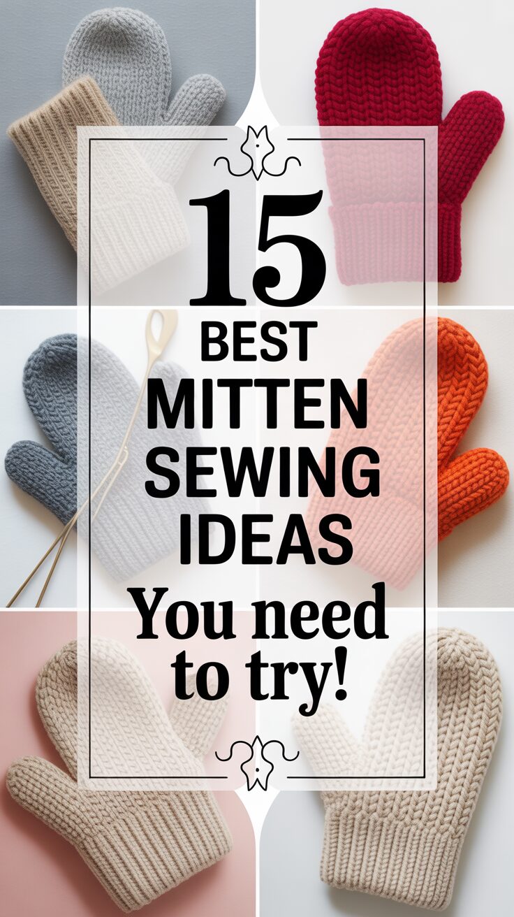 Pinterest pin for 15 Best Mitten Sewing Ideas You Need To Try!