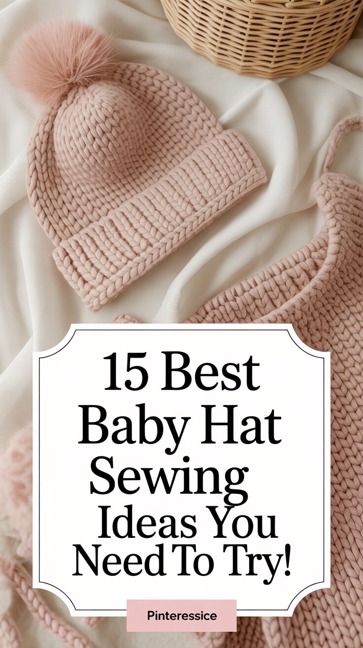 Pinterest pin for 15 Best Baby Hat Sewing Ideas You Need To Try!