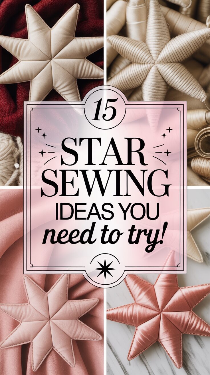 Pinterest pin for 15 Best Star Sewing Ideas You Need To Try!