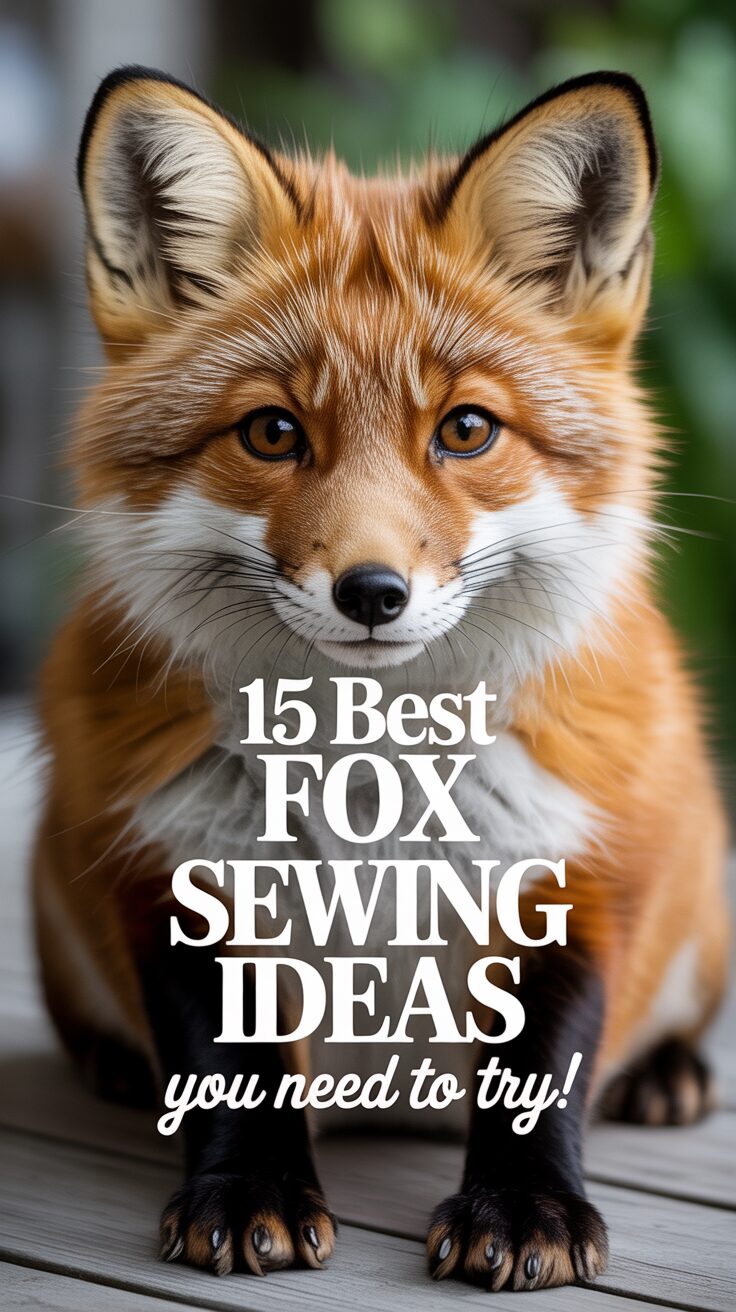 Pinterest pin for 15 Best Fox Sewing Ideas You Need To Try!