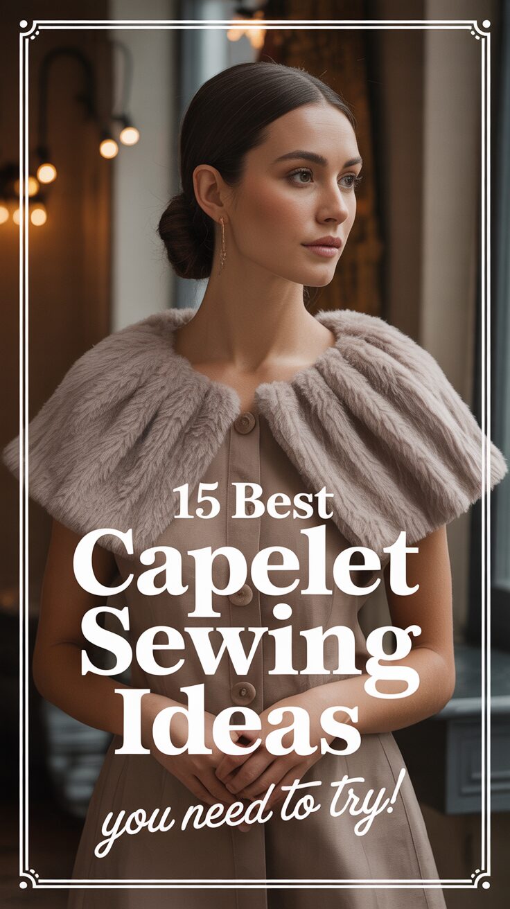 Pinterest pin for 15 Best Capelet Sewing Ideas You Need To Try!
