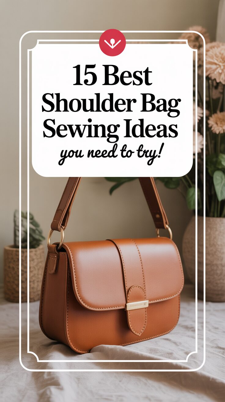Pinterest pin for 15 Best Shoulder Bag Sewing Ideas You Need To Try!