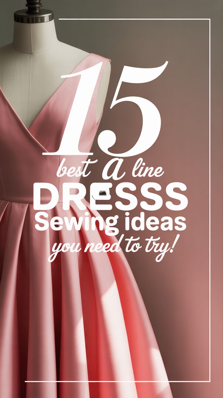 Pinterest pin for 15 Best A Line Dress Sewing Ideas You Need To Try!