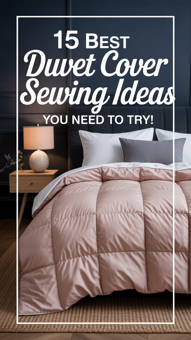 Pinterest pin for 15 Best Duvet Cover Sewing Ideas You Need To Try!
