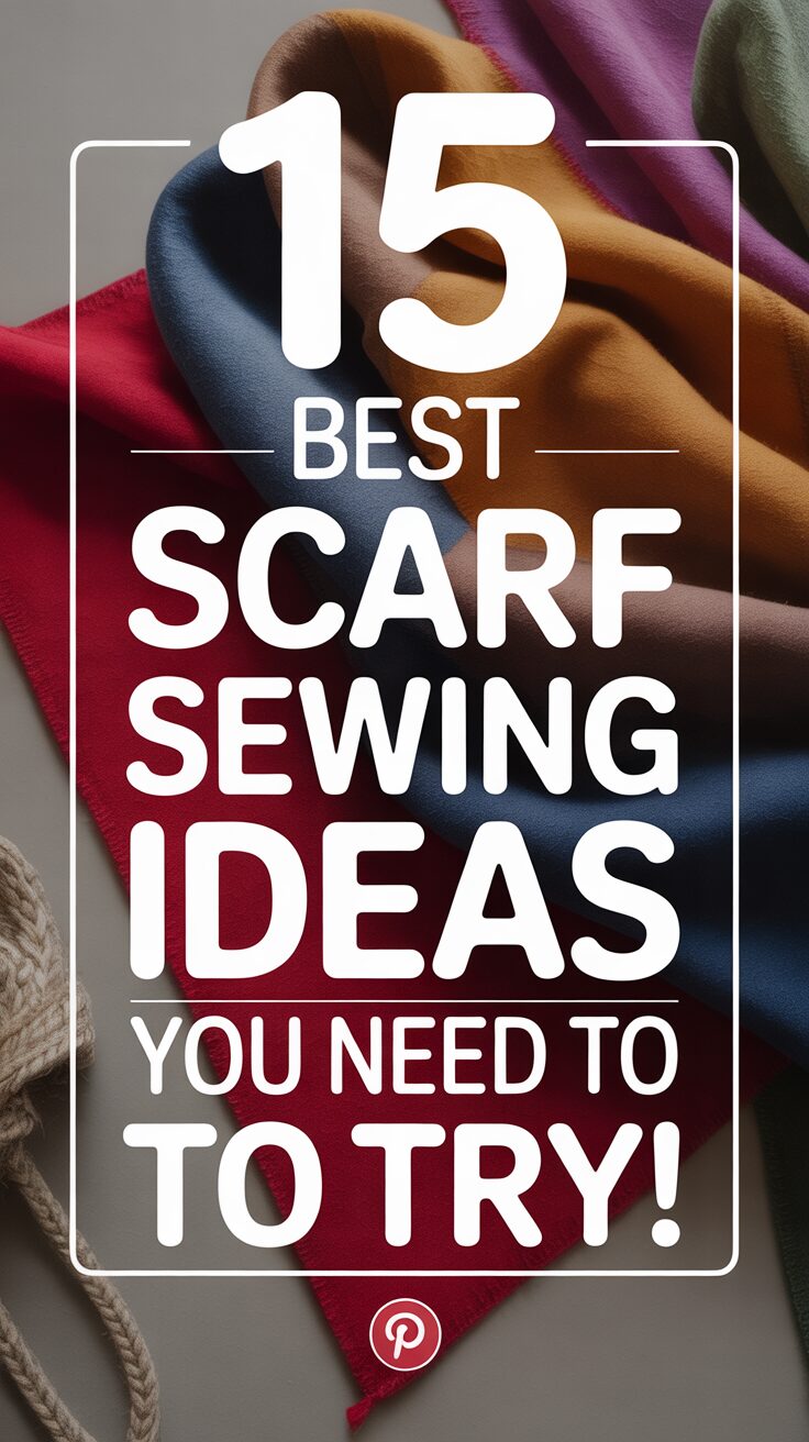 Pinterest pin for 15 Best Scarf Sewing Ideas You Need To Try!