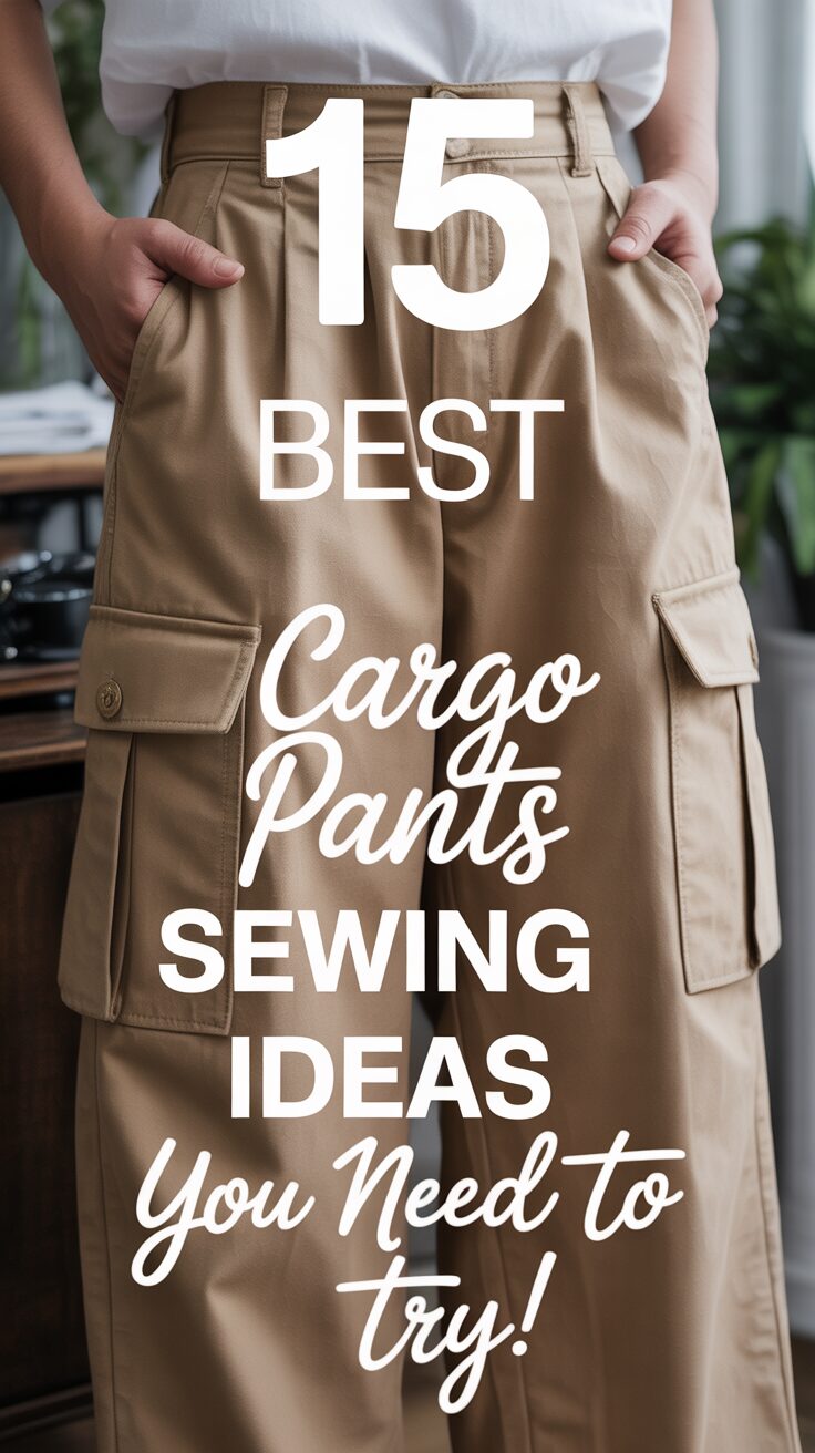 Pinterest pin for 15 Best Cargo Pants Sewing Ideas You Need To Try!
