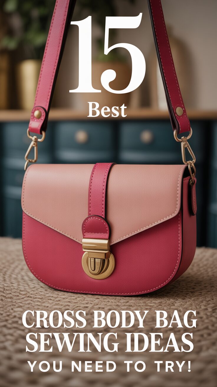 Pinterest pin for 15 Best Cross Body Bag Sewing Ideas You Need To Try!