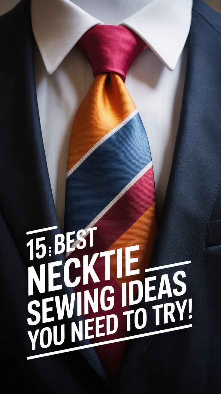 Pinterest pin for 15 Best Necktie Sewing Ideas You Need To Try!
