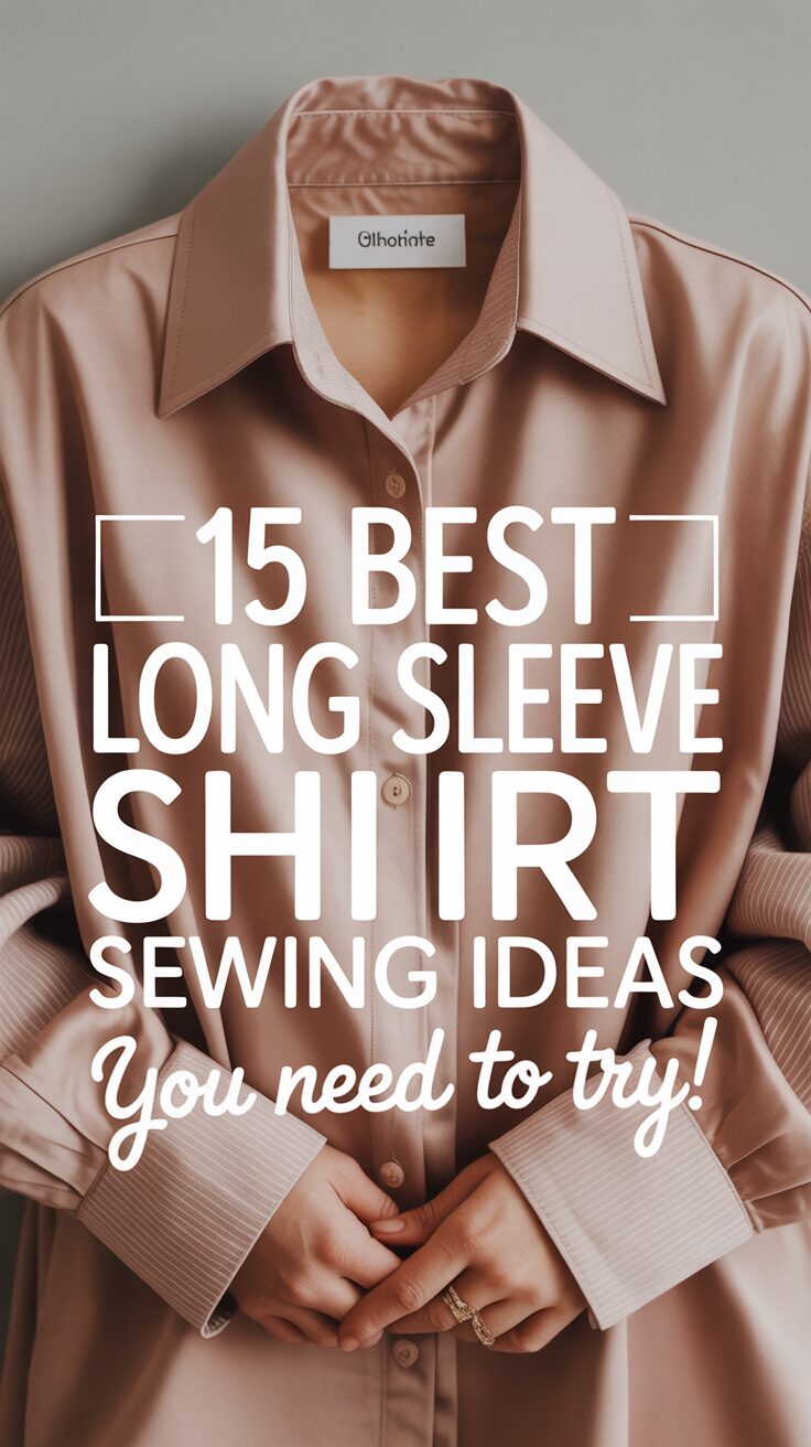 Pinterest pin for 15 Best Long Sleeve Shirt Sewing Ideas You Need To Try!