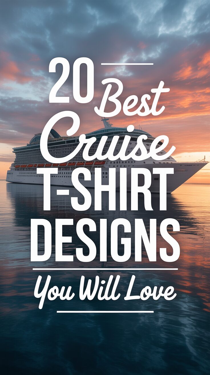 Pinterest pin for 20 Best Cruise T-Shirt Designs You Will Love